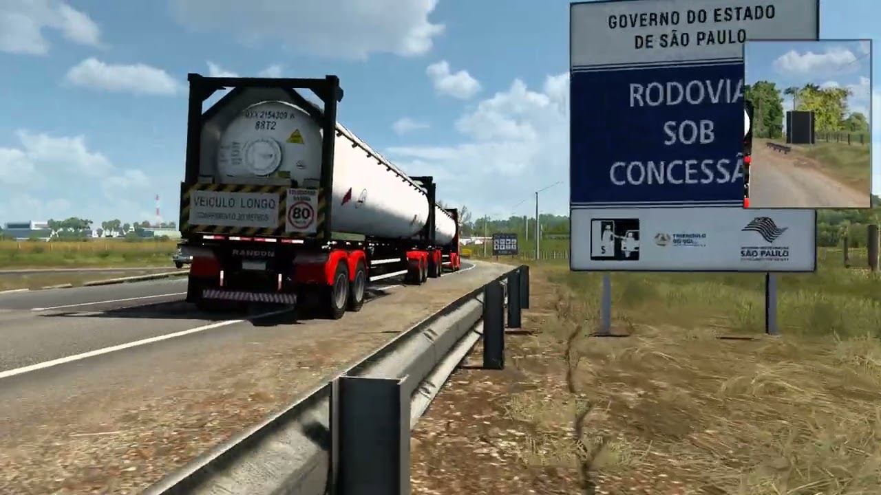 Euro Truck Simulator 2 - Rotas Brasil - SP - São Carlos. Intel Core Ultra 7 265K, RTX 5070ti TUF