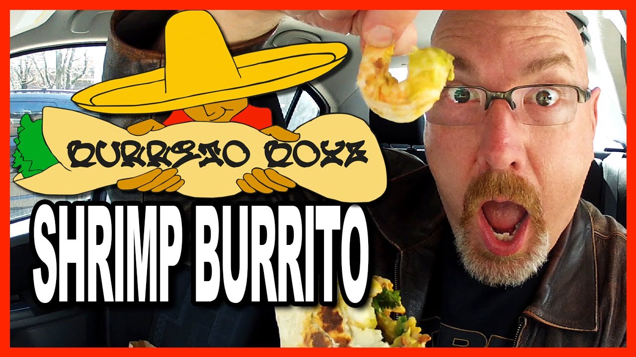 Burrito Boyz ★ LARGE ★ Shrimp Burrito Review (Quesarito???)