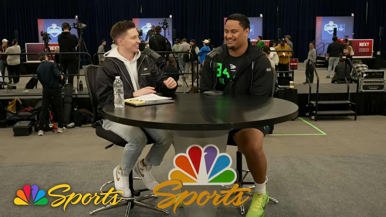 Miami offensive lineman Francis Mauigoa is a 'silent storm' on the field | NFL on NBC
