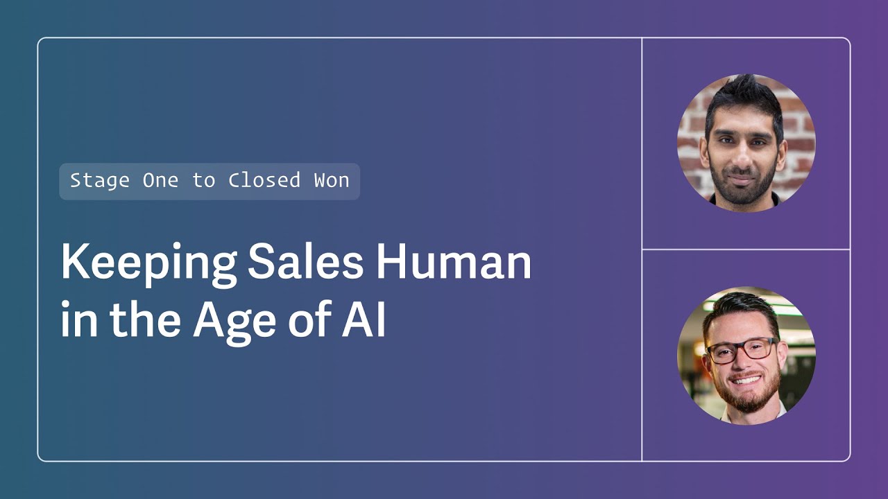 Virtual Event: Keeping Sales Human in the Age of AI