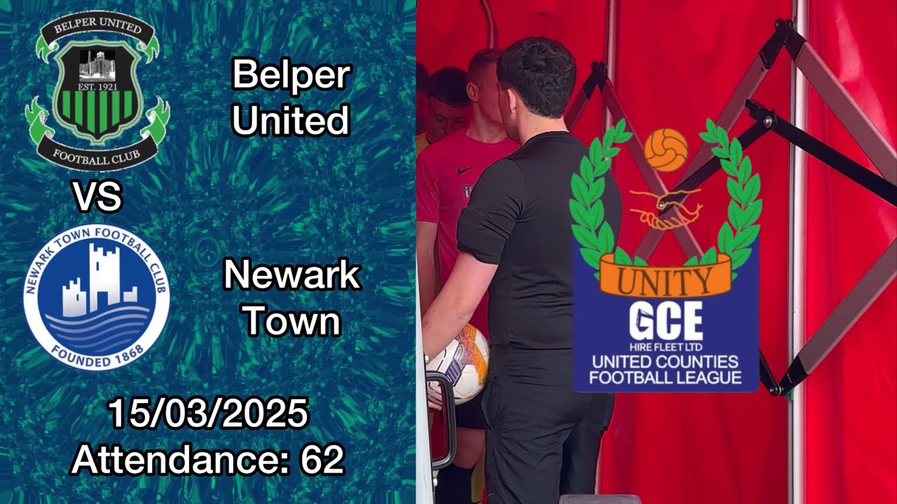 Belper United 2-2 Newark Town, United Counties Premier Division North, 15/03/2025