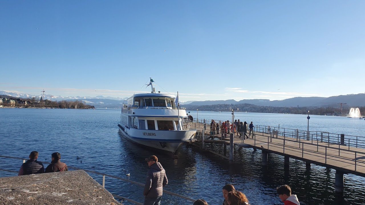 Zurich b&uuml;rkliplatz walking  with beautiful views