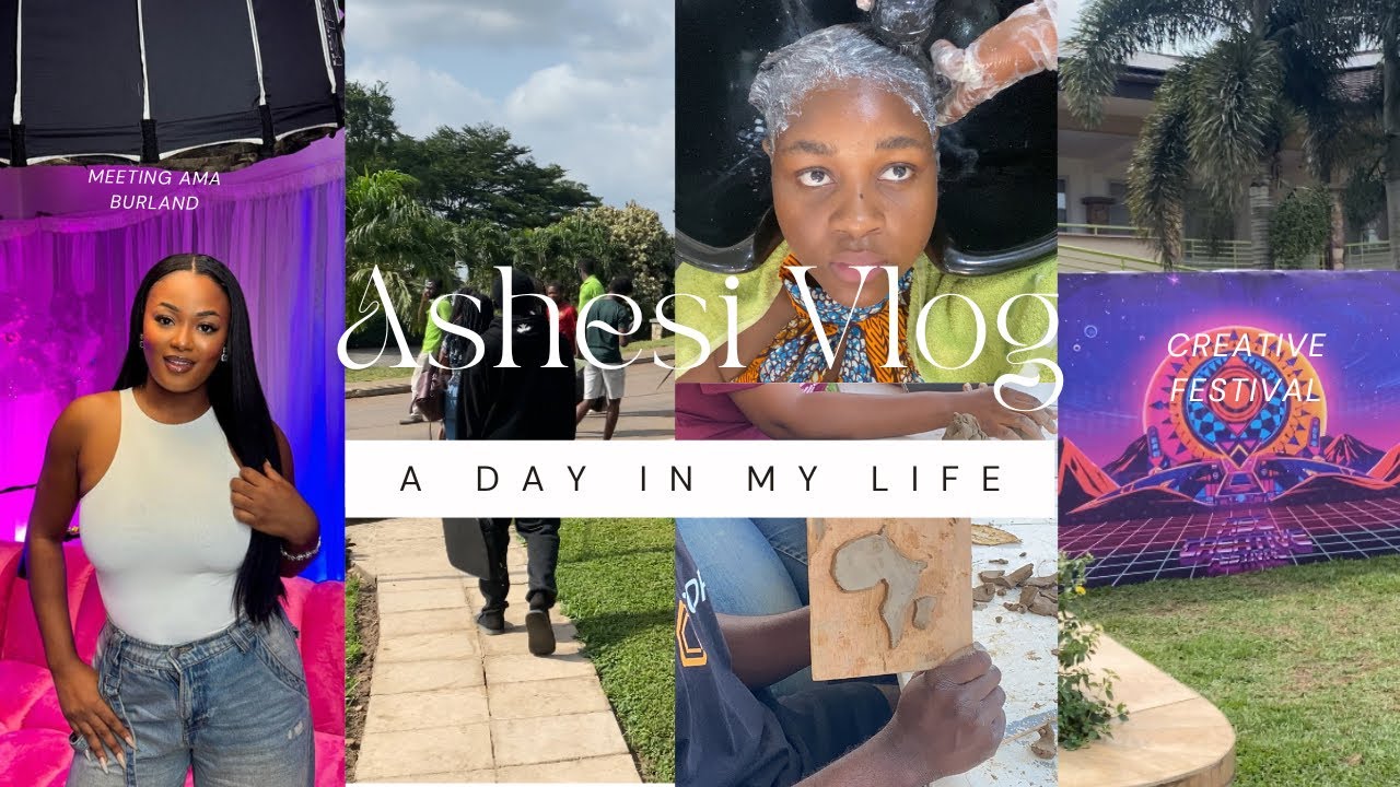 VLOG| A Day in the life: Ashesi University student| I met Princess Burland!!😍|Studying in Ghana