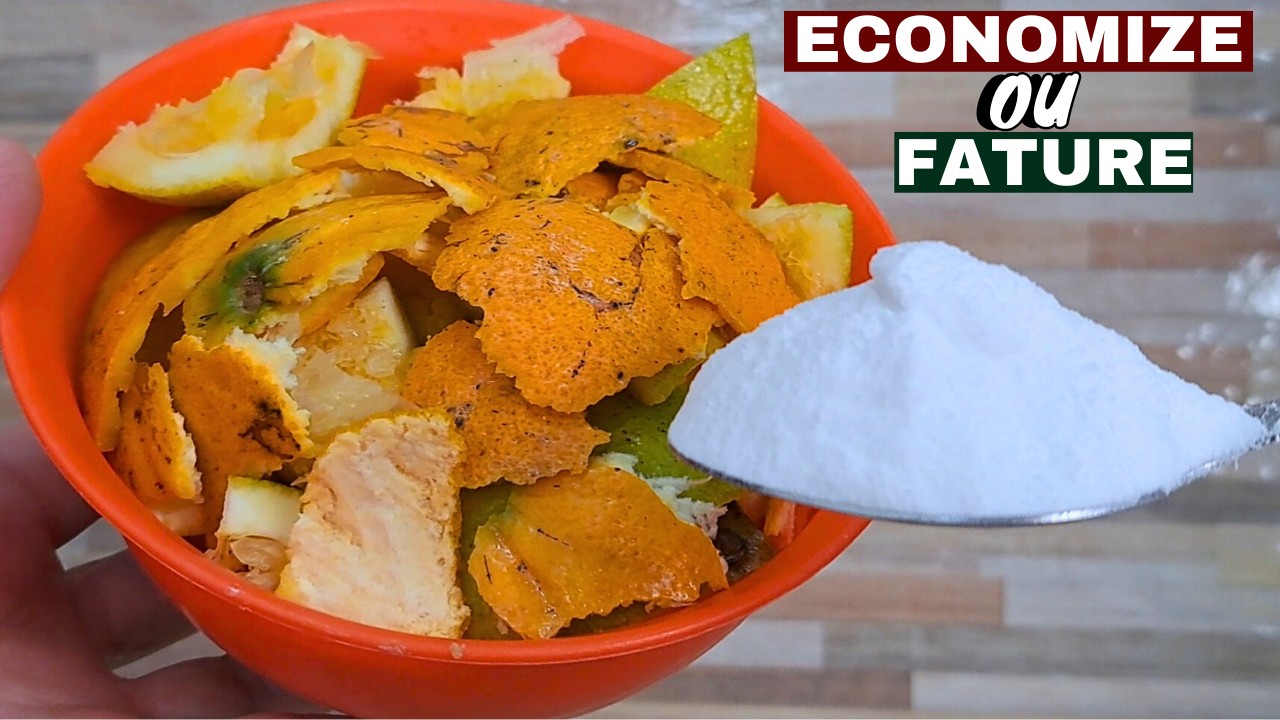 É SÓ JUNTAR BICARBONATO NAS CASCAS E ECONOMIZAR OU FATURAR MUITO