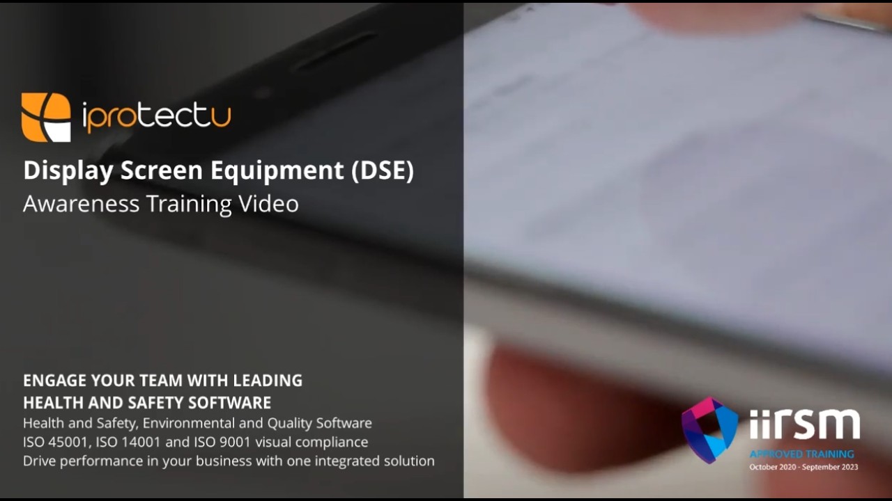 Display Screen Equipment DSE Awareness Training IIRSM
