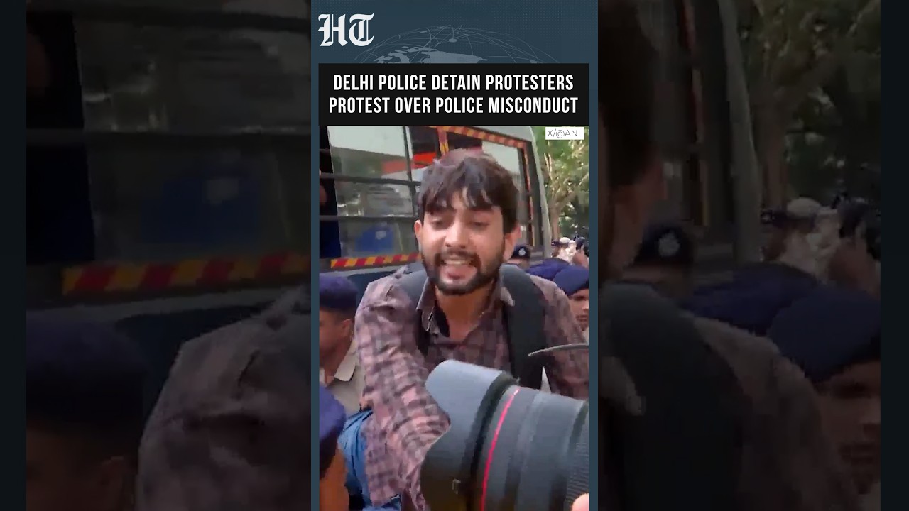 Delhi Police Detain Protesters Amid Demonstration Over Alleged Police Misconduct | HT India #shorts