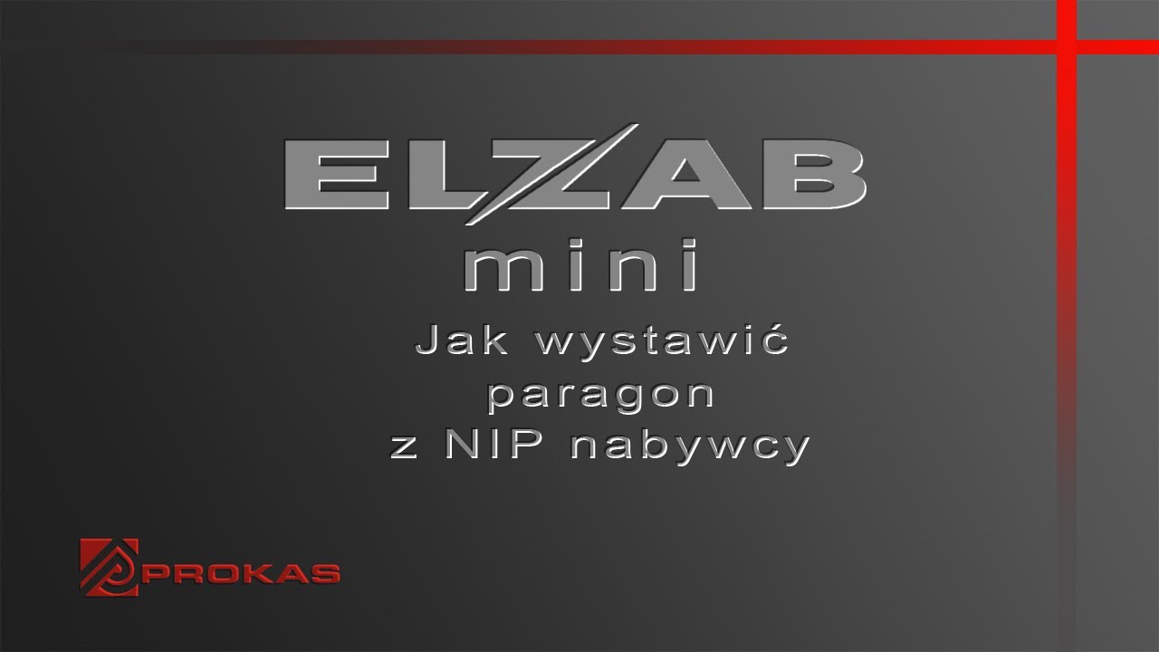 Kasa fiskalna Elzab Mini LT online - jak wystawić paragon z NIP nabywcy