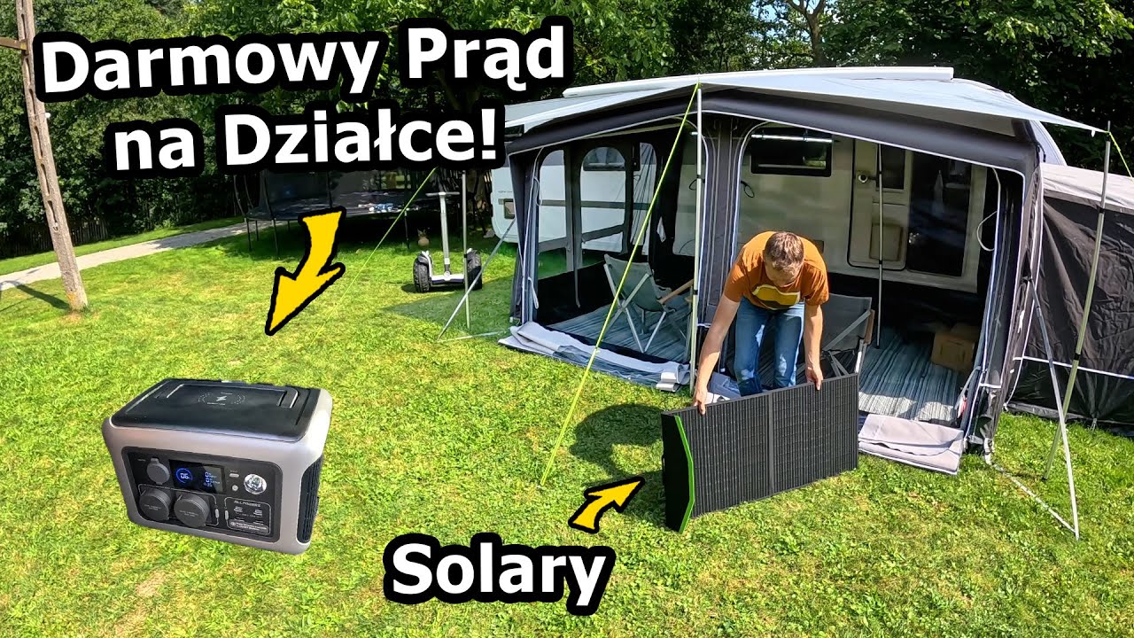Naprawiam Szafkę w Przyczepie !!! - Testuję Przenośną Stację Zasilania! *ALLPOWERS R600 #1077
