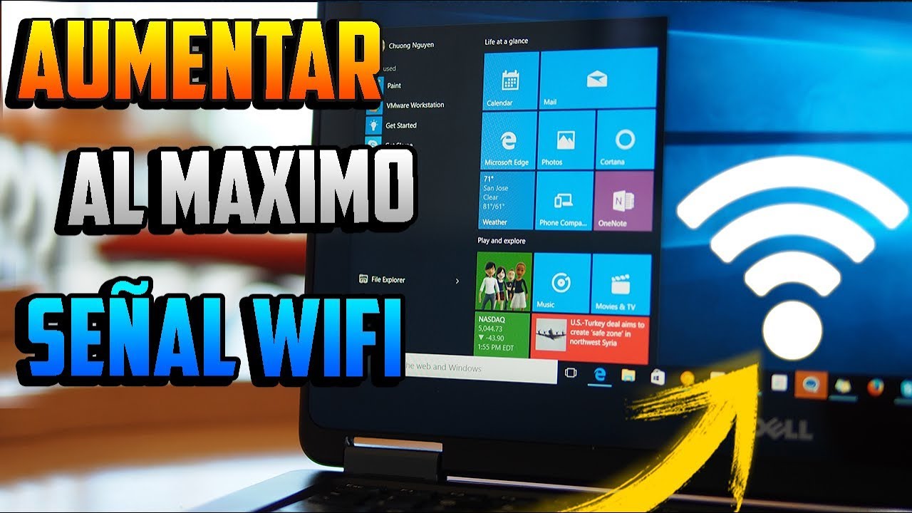 Como Aumentar al MAXIMO Se&ntilde;al WIFI / En WINDOWS 10  / Sin programas
