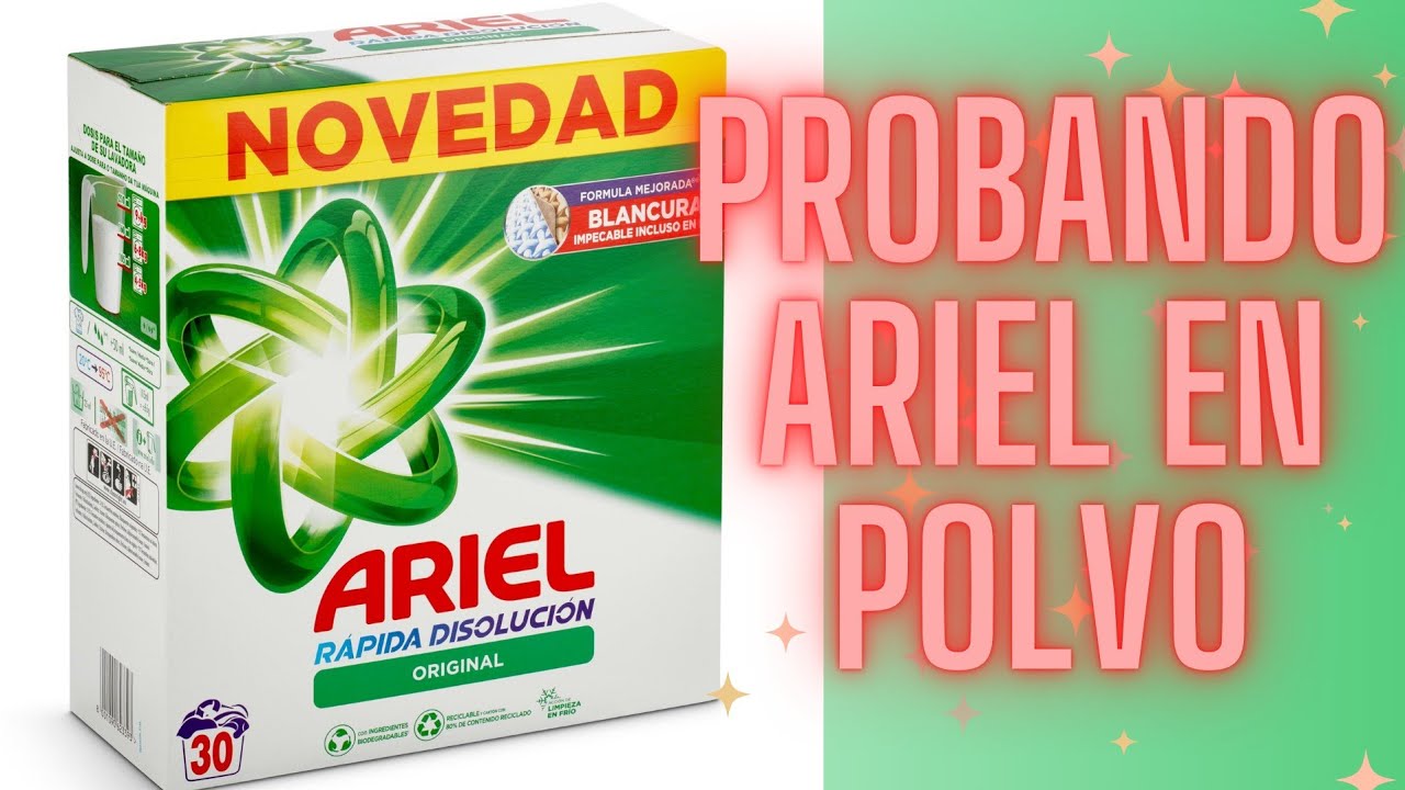 ✅PROBAMOS EL ARIEL EN POLVO. SIGUE SIENDO IGUAL? MERECE LA PENA LA INVERSIÓN?🤔🤔