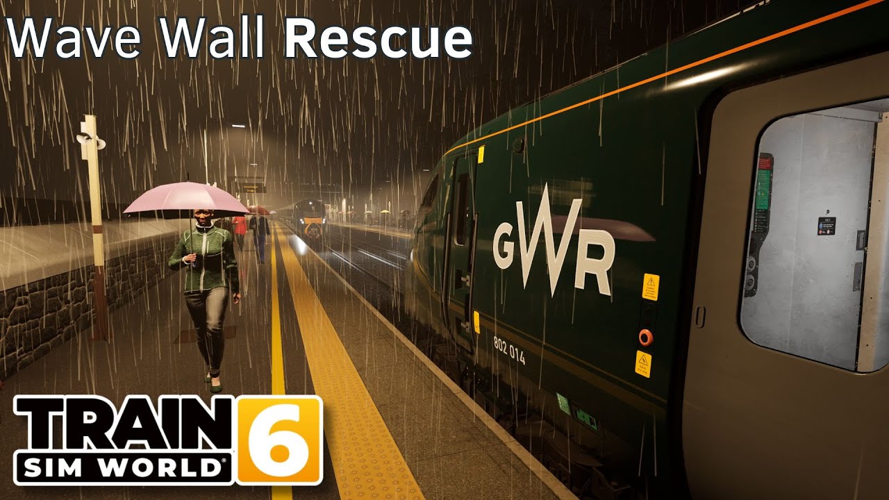 Wave Wall Rescue - Riviera Line - Class 802 - Train Sim World 6
