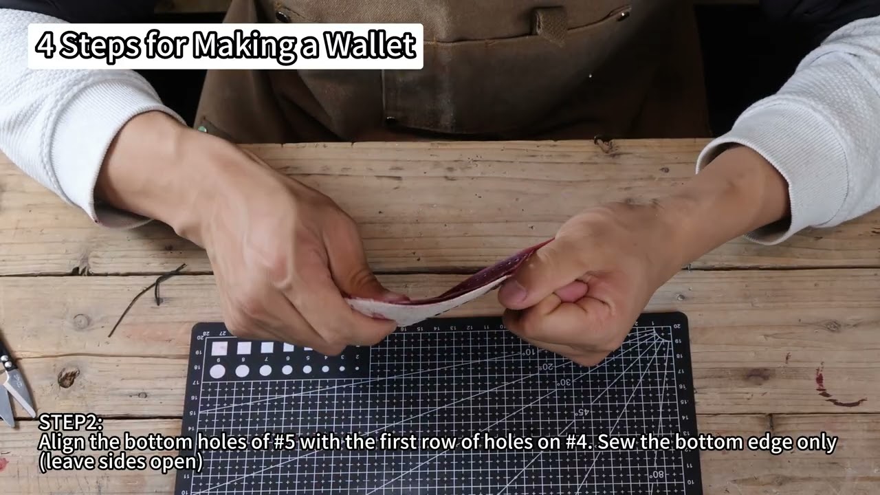 LETMAKR Handmade Genuine Leather Wallet Tutorial