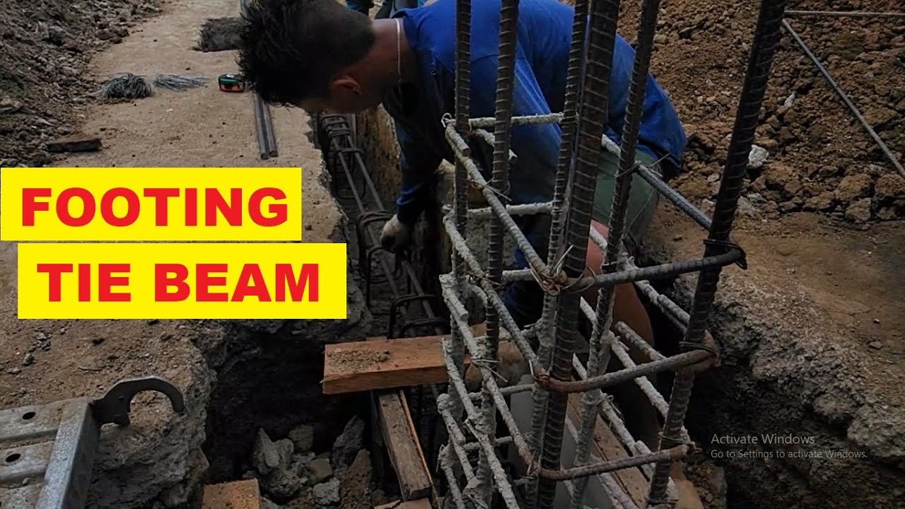 Episode 4F : Rebar installation and Concrete Pouring of Footing Tie Beam