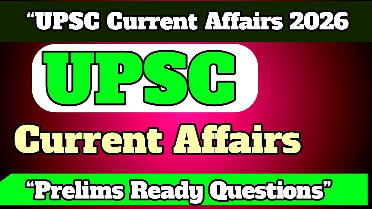 UPSC Current Affairs MCQ 2025 | Hindi English | Most Important Questions for Prelims