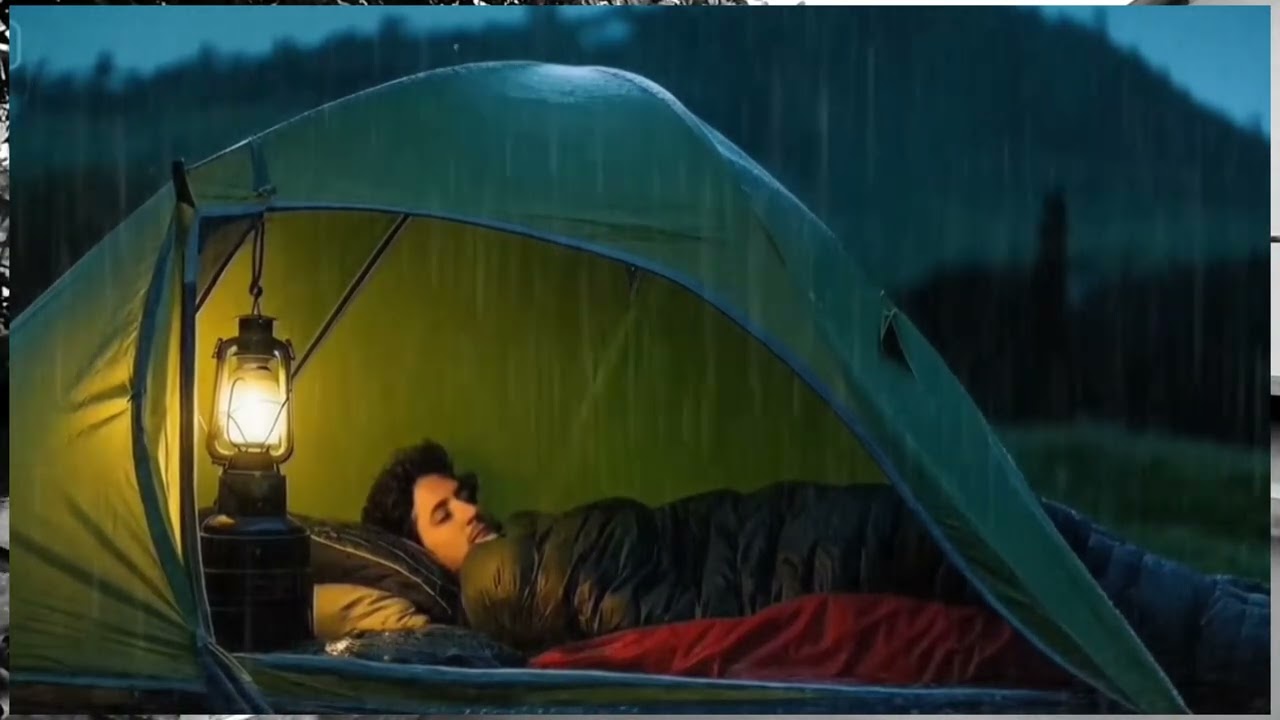 Camping in Very Heavy Rain with Thunder | Sleepless Night in a Flooded Forest 1