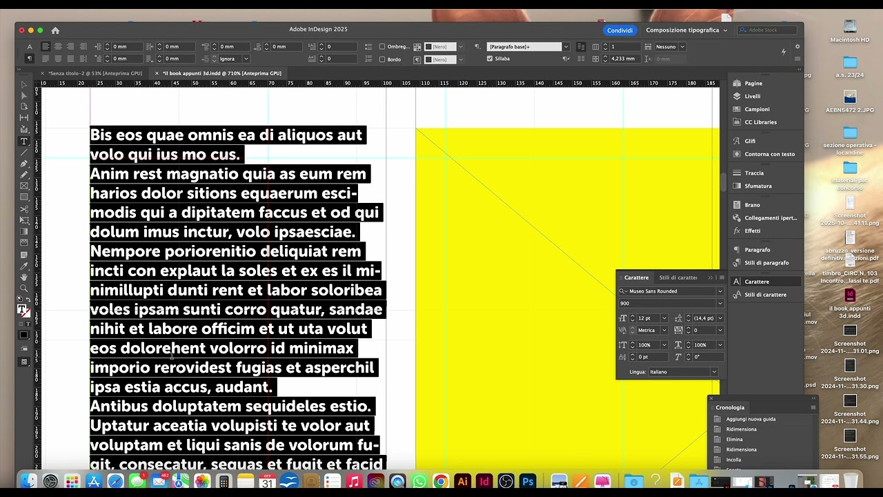capilettera e impostazione titoli