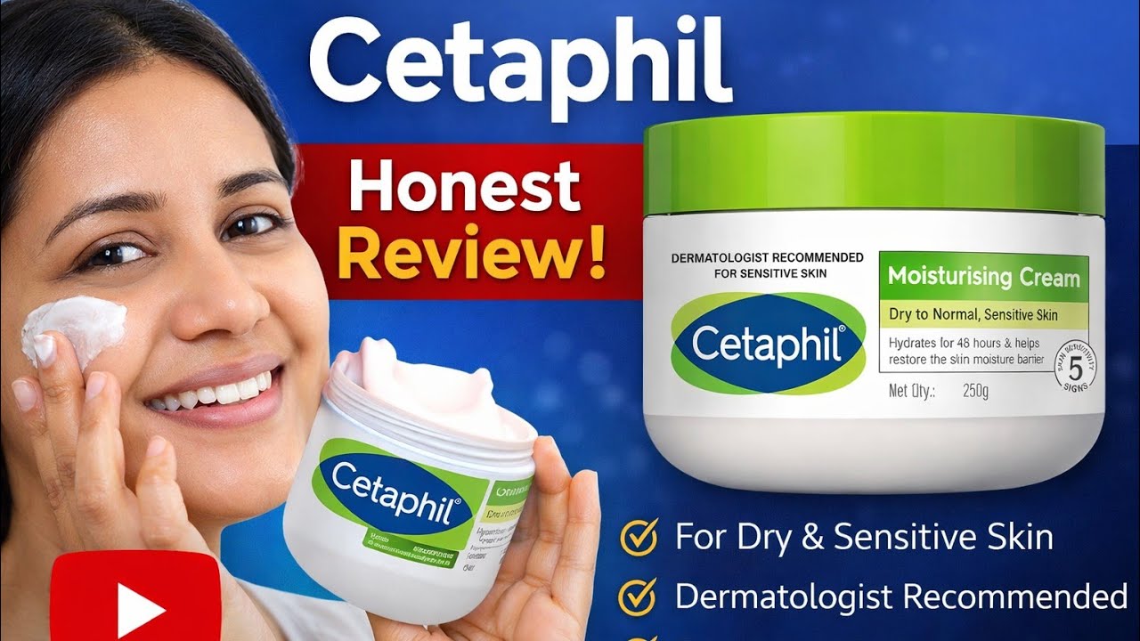 1️⃣ Cetaphil Moisturising Cream Review | Dry & Sensitive Skin ke liye Best?