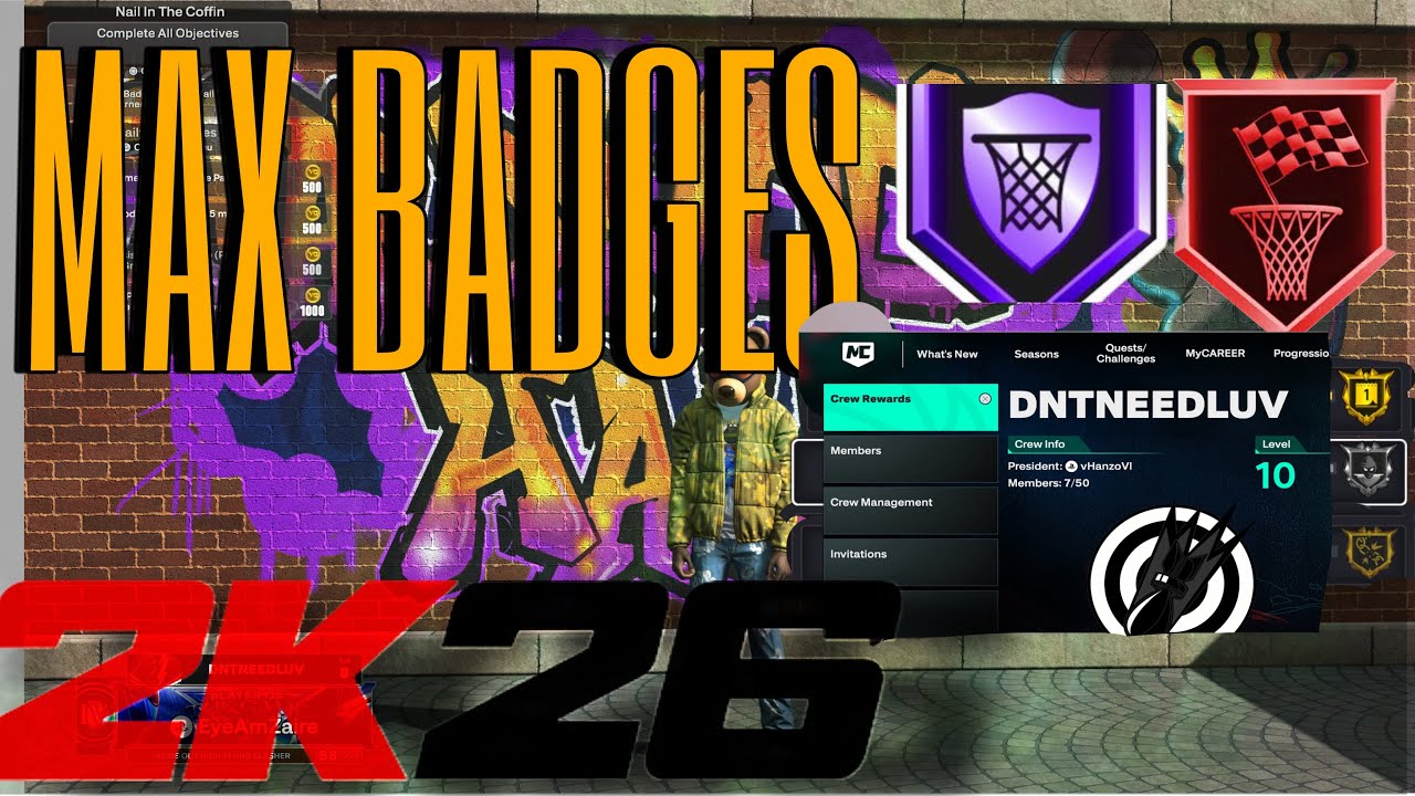 How to REP UP & GET BADGES FAST in NBA 2K26! (NEW PATCH + Crew Mode)