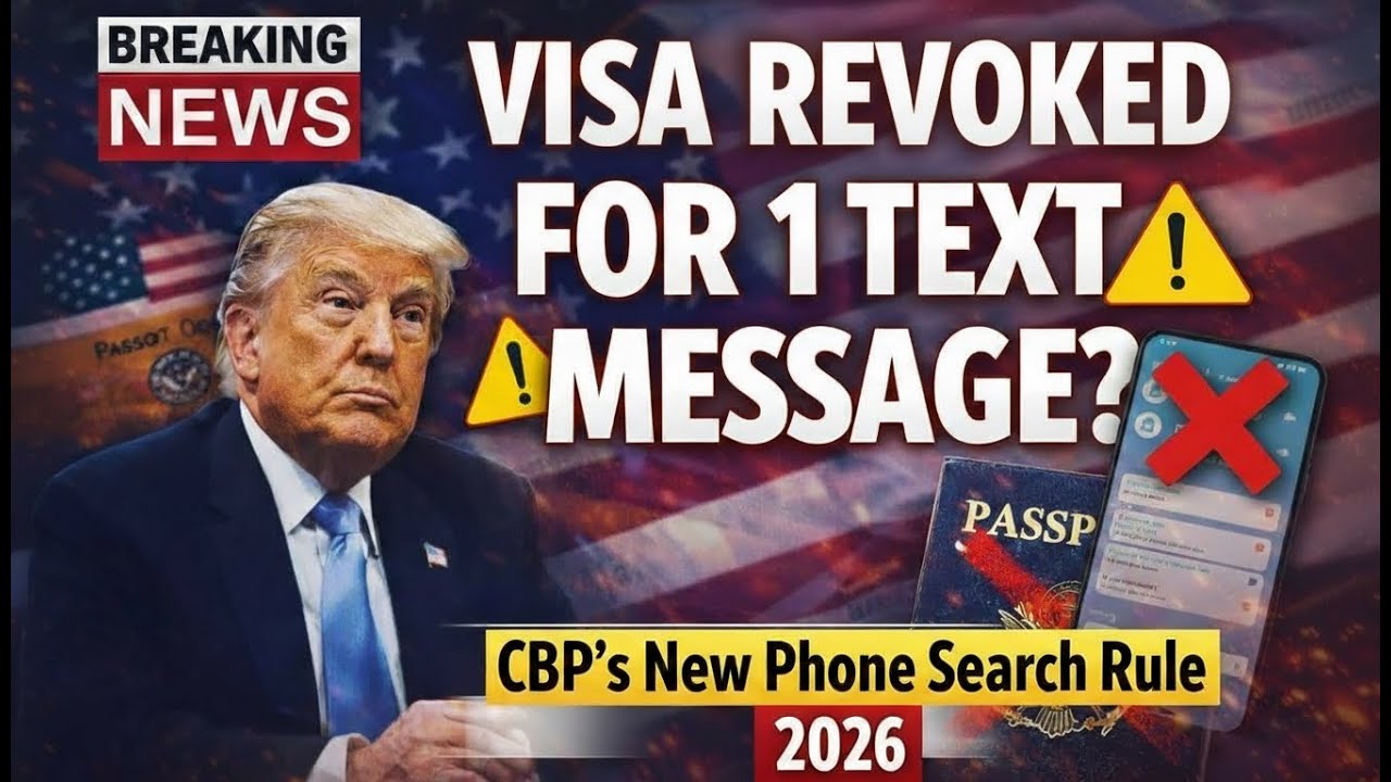 Visa Revoked for 1 Text Message? CBP&rsquo;s New Phone Search Rule (2026)