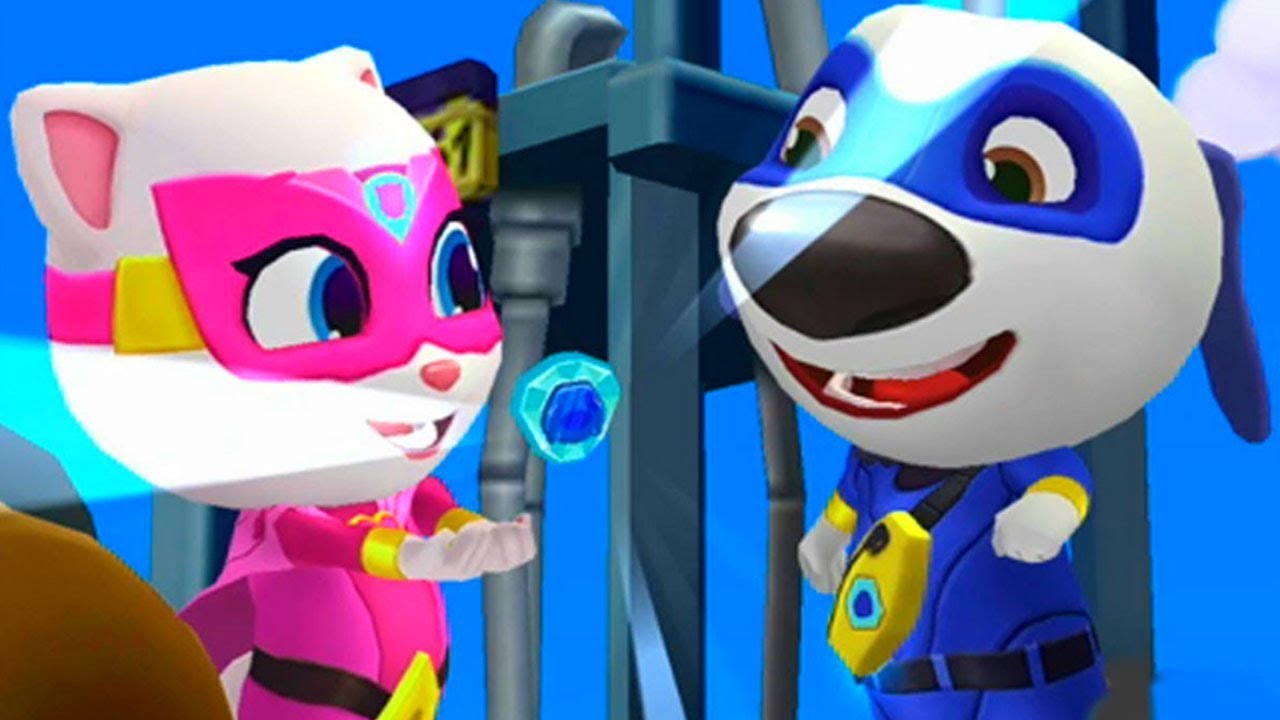 ГОВОРЯЩИЙ ТОМ ПОГОНЯ ГЕРОЕВ #4 Talking Tom Hero Dash лучше Бег за золотом? Игра про мультик