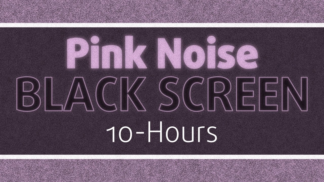 Calm and Soft Soothing PINK NOISE - Drifting to Sleep (Zonder Ads!) Black Screen