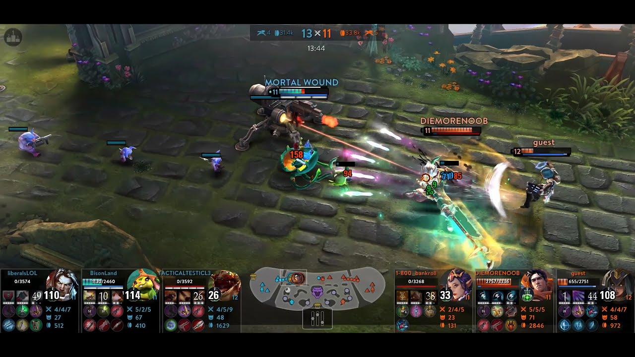 Seeing DIEMORENOOB protect their turrets like his life now is making me speechless!