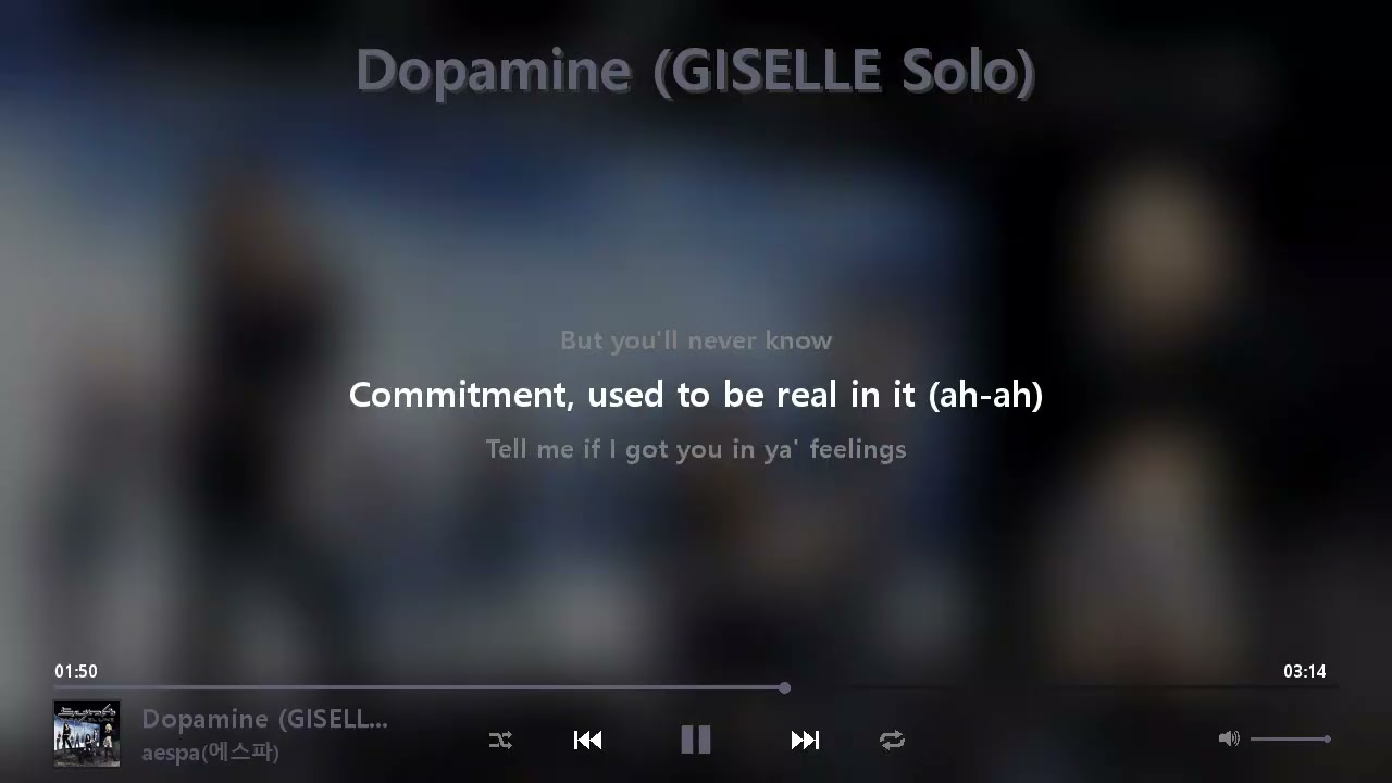 aespa(에스파) - Dopamine (GISELLE Solo) [가사]