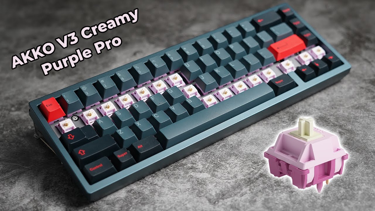 Обзор переключателя Akko V3 Creamy Purple Pro: превосходные тактильные переключатели!