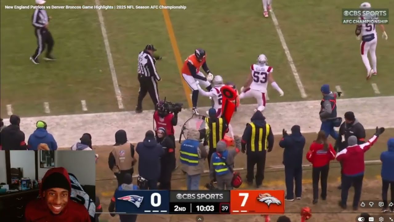 New England Patriots vs Denver Broncos Game Highlights | 2025 NFL Season AFC Championship