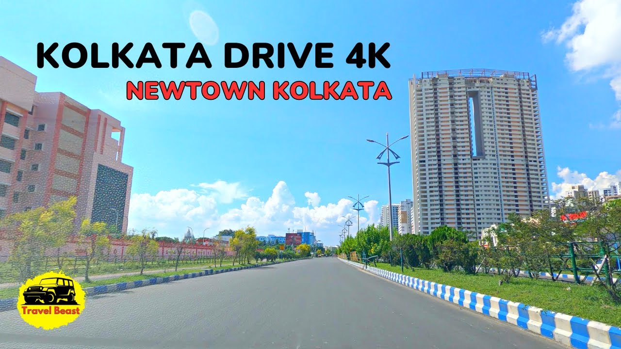 Newtown Kolkata: ITC Infotech: Kolkata Airport: Kolkata Drive 4k