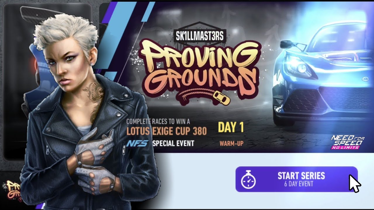 2017 Lotus Exige CUP 380 | Day 1  warm-up | NFS No Limits: Proving Grounds