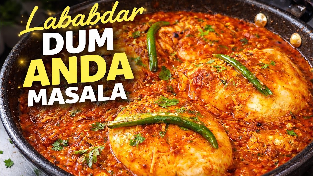 Lababdar Dum Anda Masala 🍳🔥 | Dhaba Style Spicy Egg Curry Recipe 😋✨