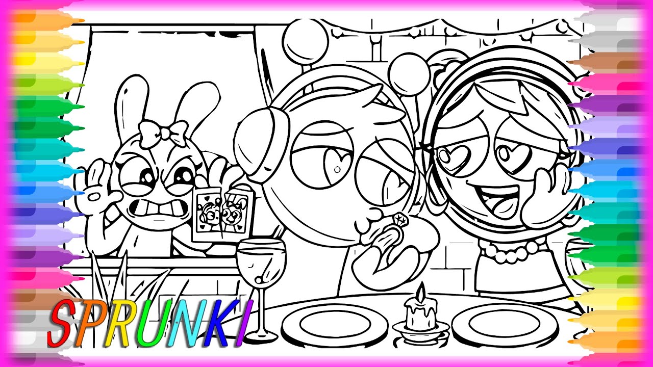 OREN FALLS IN LOVE! 💔 Incredibox Sprunki NEW Coloring Pages 🔥