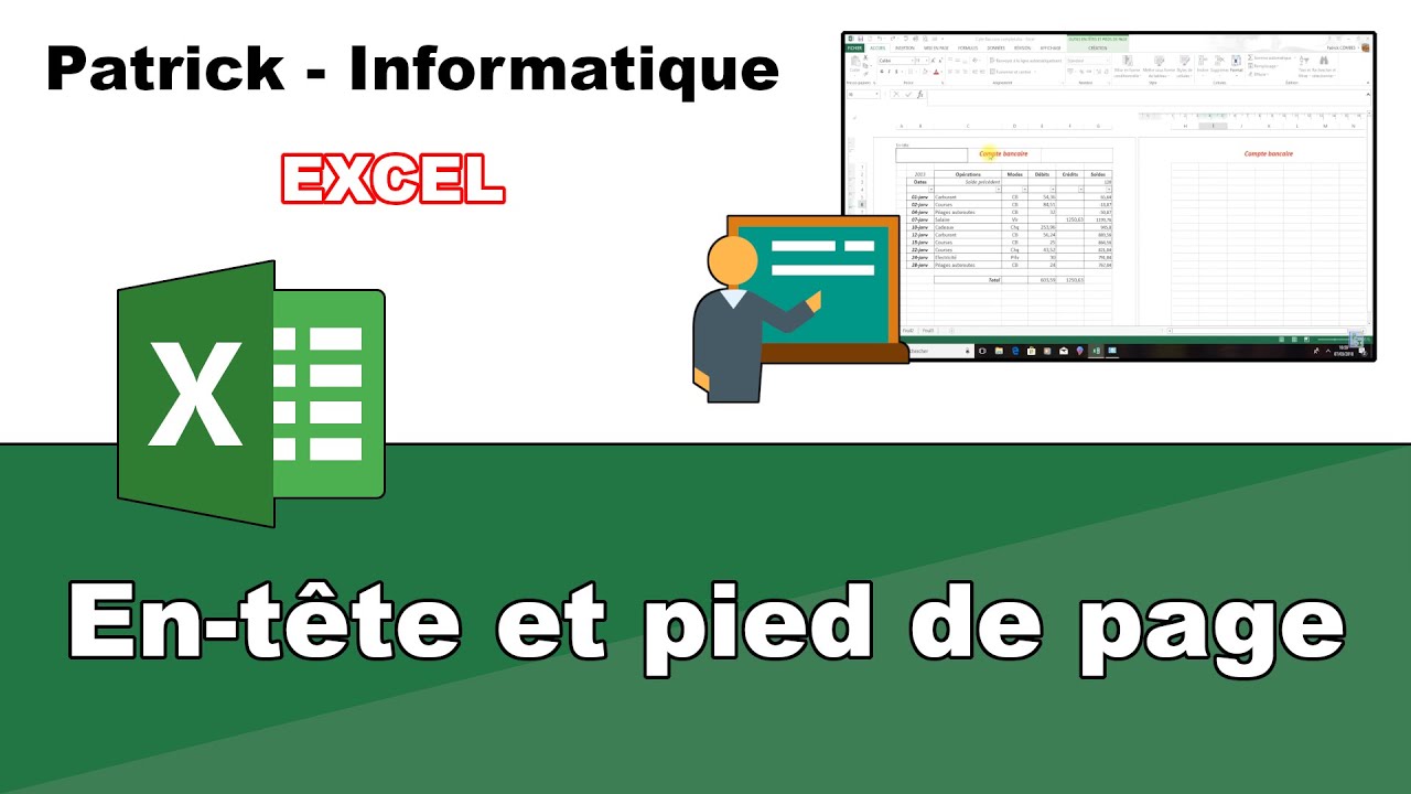Tuto Excel 2013 - En-tête et pied de page