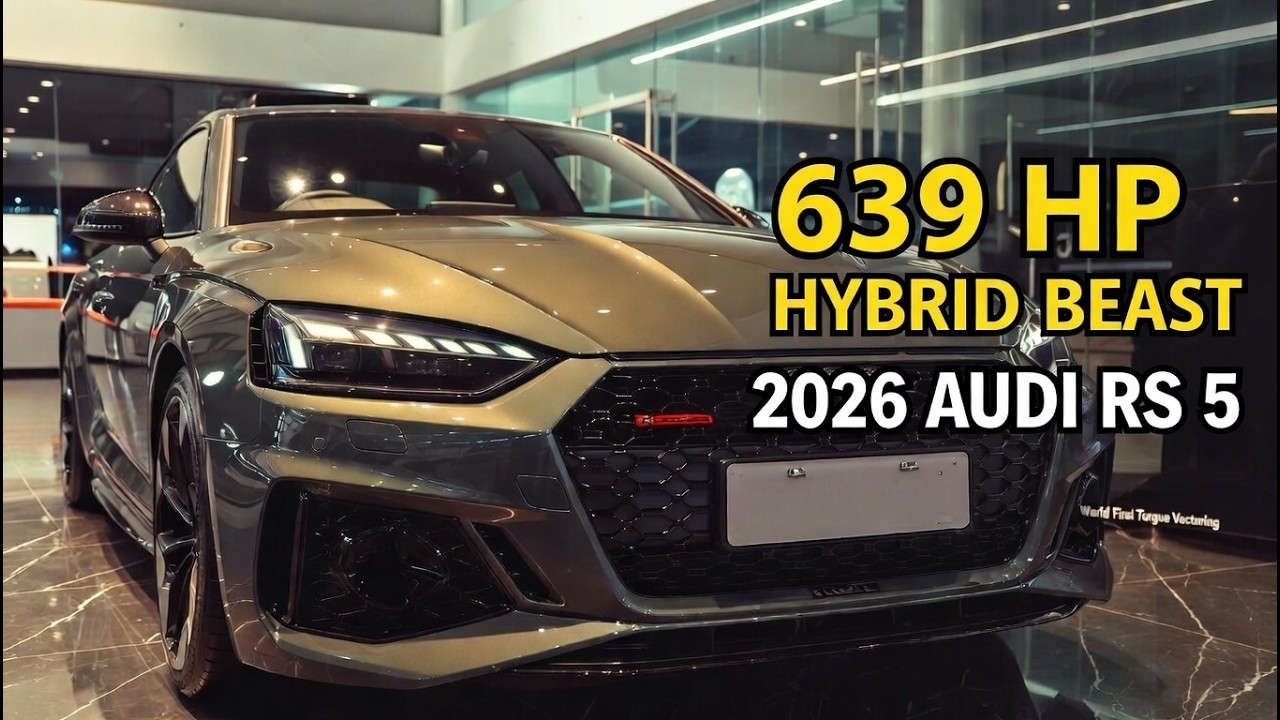 New 2026 Audi RS 5 Revealed &ndash; 639 HP Plug In Hybrid Beast  First Ever RS PHEV with Dynamic Torque Co