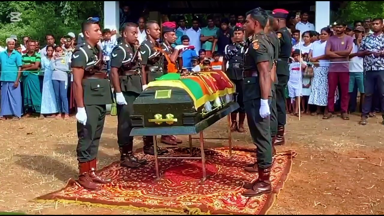 වීර පුතෙකුගෙ නික්ම යාම 🙏🥹 Sri Lanka Army Funeral 🥺🥺🥺