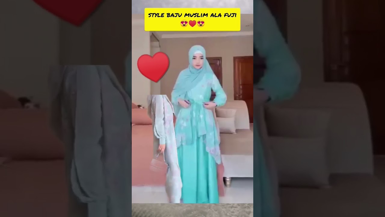 fuji mkin cantik pake baju muslim 😍 #fuji #fujiaisar #fujian #shorts