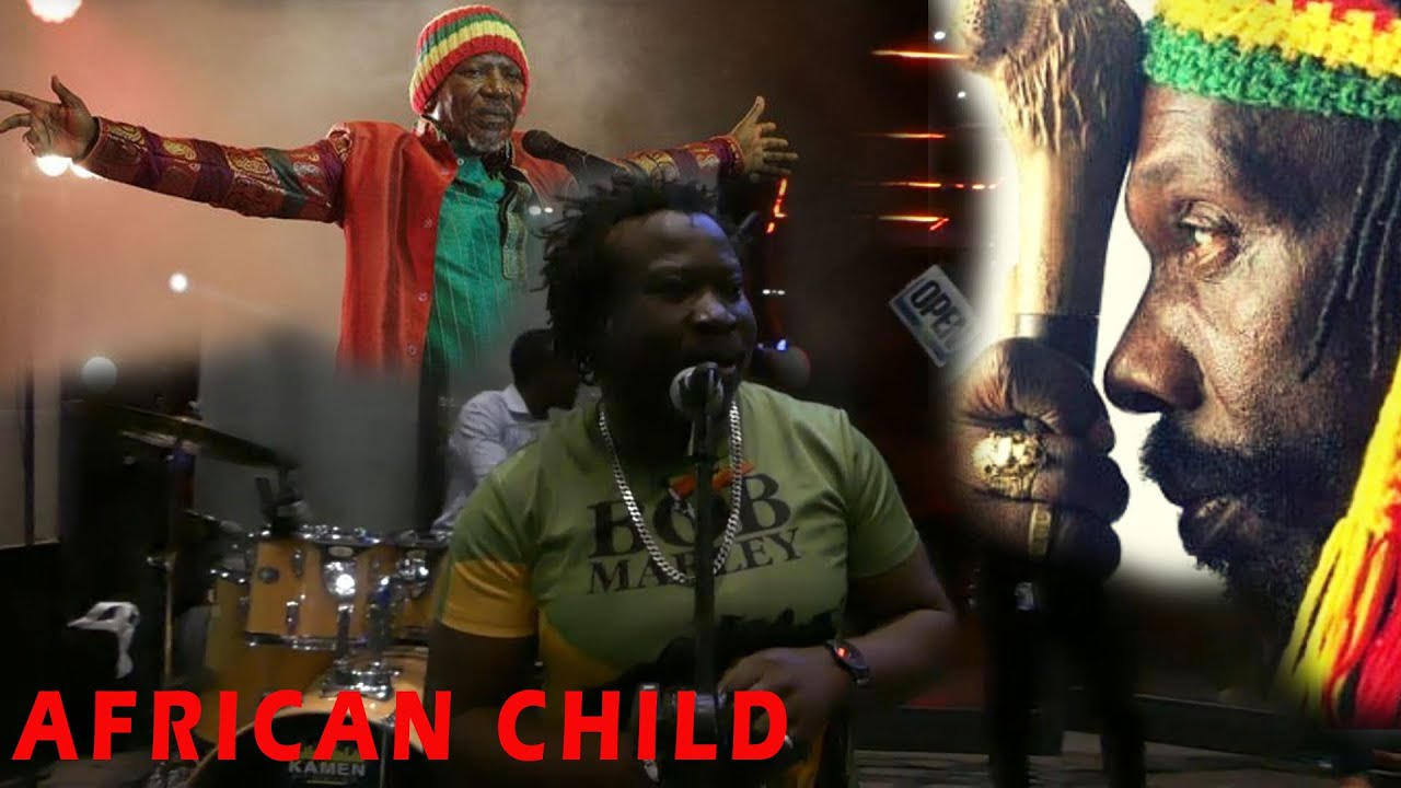 African Child stealing the show with Alpha Blondy and Culture music live performance.  Efie nsem tv.