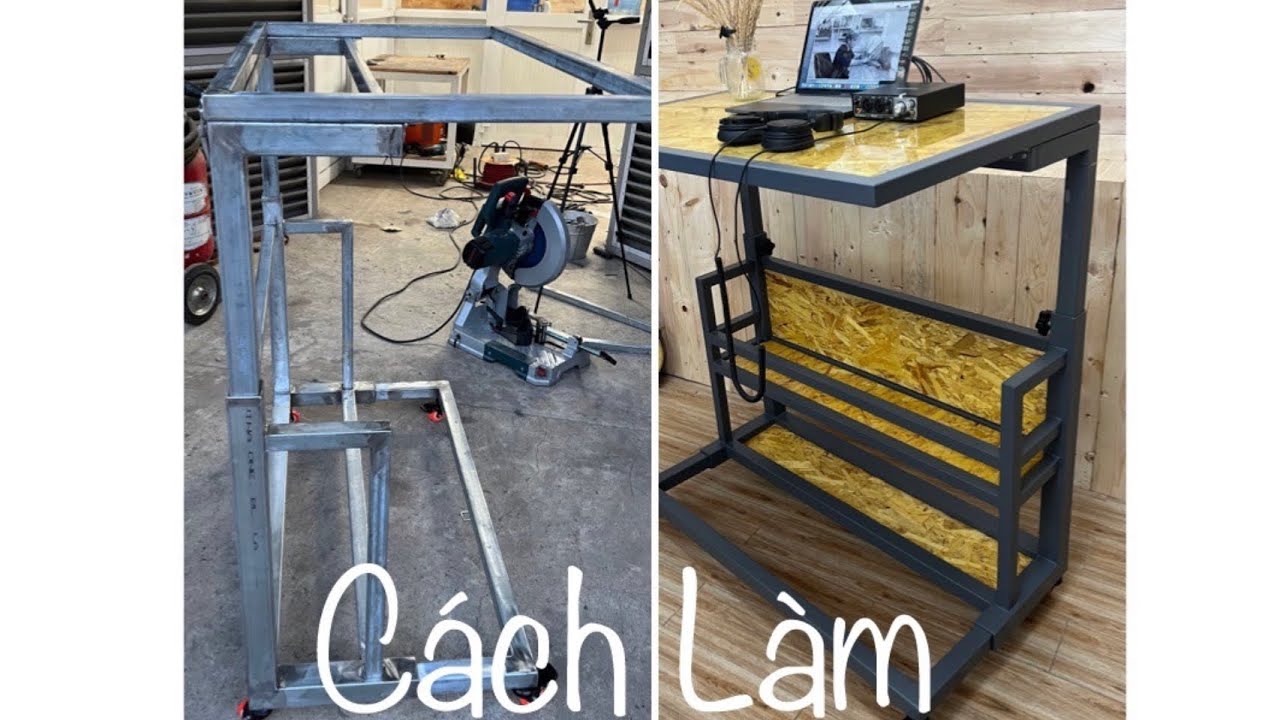 BÀN LÀM VIỆC THÔNG MINH | NÂNG HẠ CHIỀU CAO | DIY | 4K