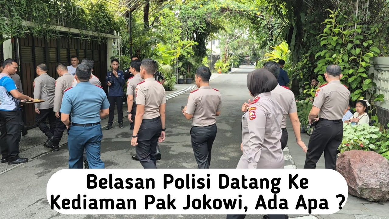 Mendadak Kediaman Pak Jokowi Kedatangan Belasan Polisi