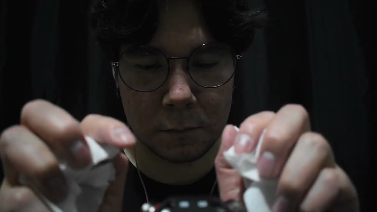 ASMR ESTÉREO  | ASMR BINAURAL: Pincéis, Papel, Mãos e Toques Visuais