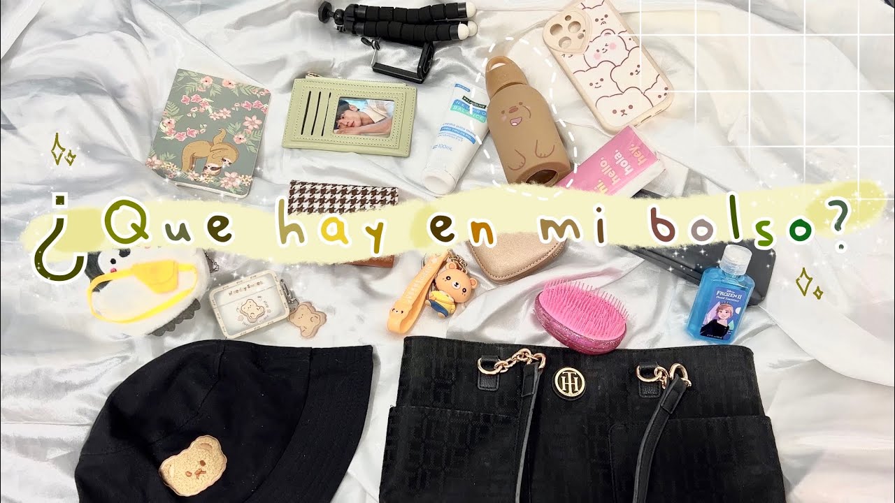 ♡¿Que hay en mi bolso? ♡ aesthetic ʕ♡˙ᴥ˙♡ʔ