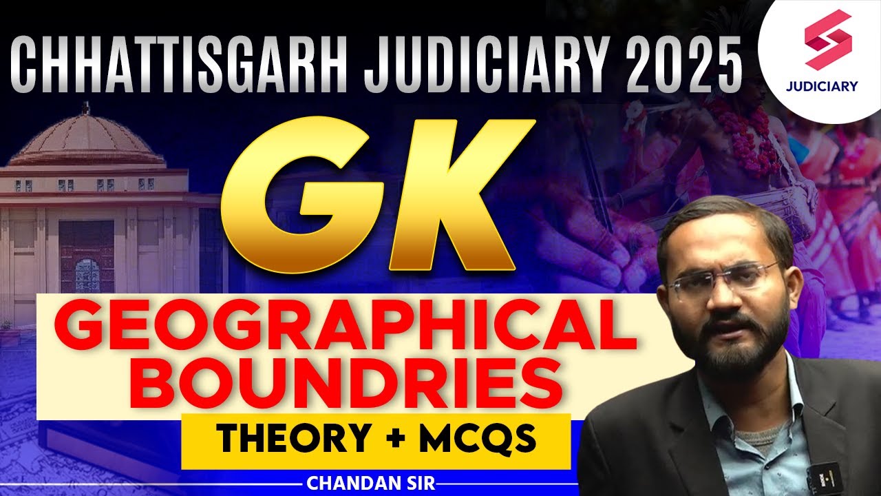Chhattisgarh GK for Chhattisgarh Judiciary Exam 2025 I Chhattisgarh Civil Judge Exam Preparation #19