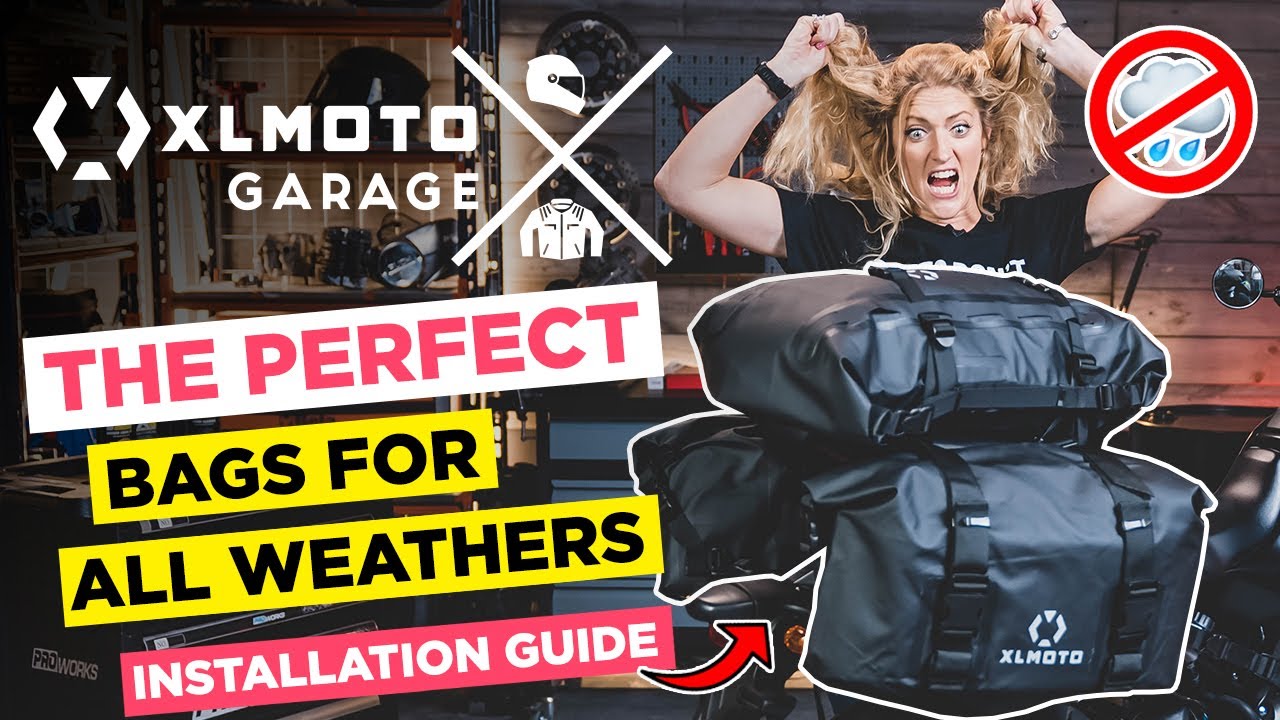BEST WATERPROOF BAGS FOR YOU AND YOUR MOTORCYCLE - XLMOTO H2O bags reviewed and installation guide!