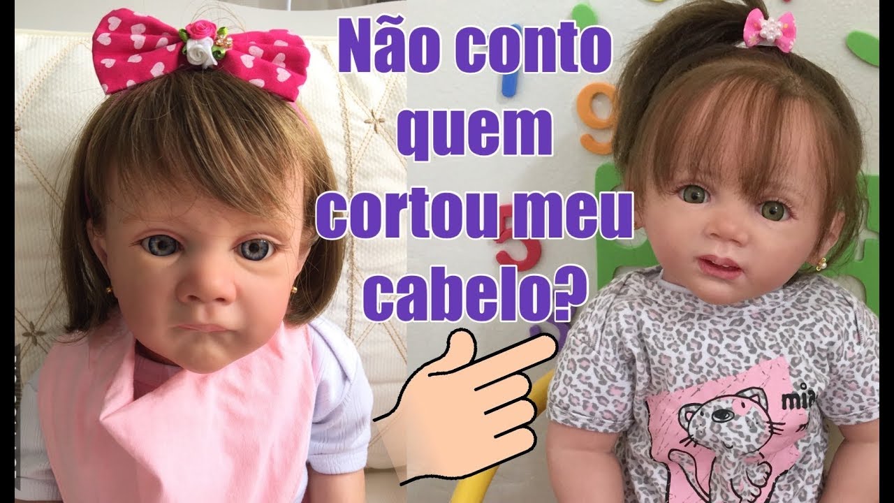 MINHA BEBÊ REBORN DUDA CORTOU O CABELO DA PAULINHA