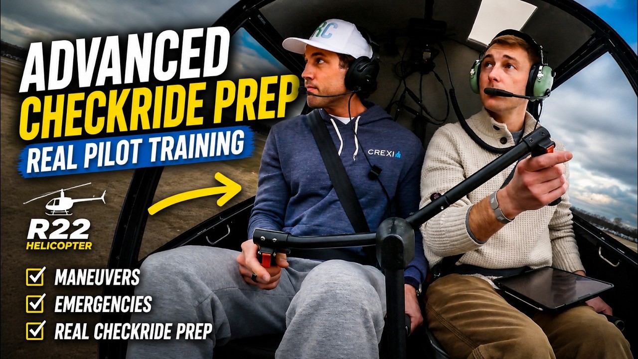 Advanced Checkride Prep in an R22 Helicopter | Real Pilot Training