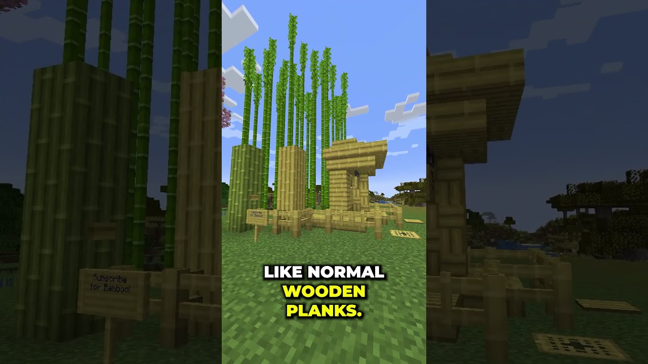 Бамбук больше не бесполезен в Minecraft!