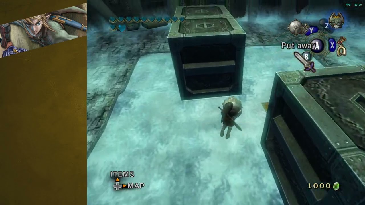 Ice Block Puzzle Cave Chest - Lanayru Fields