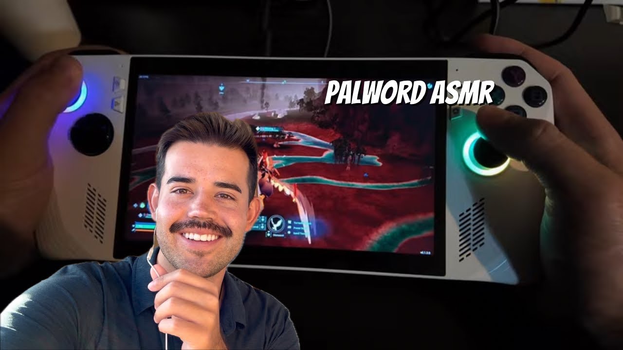 ASMR Palworld on a Handheld PC Controller Sounds (ASUS ROG ALLY Z1 Extreme )