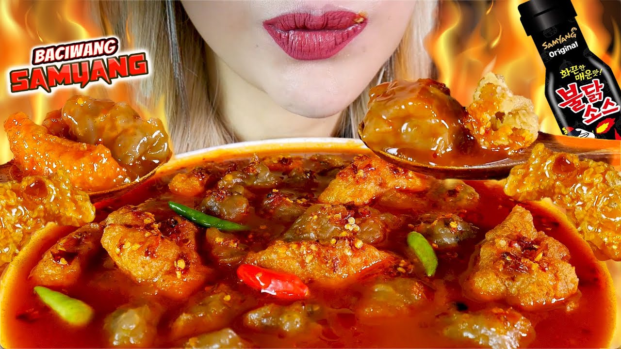 ASMR 🔥🤩BACIWANG KUAH SAMYANG | BASO ACI URAT BAWANG CEU ONAH🥣 ONION BEEF TENDON TAPIOCA BALLS